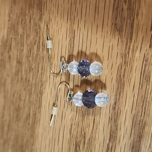 Purple Dangle Earrings